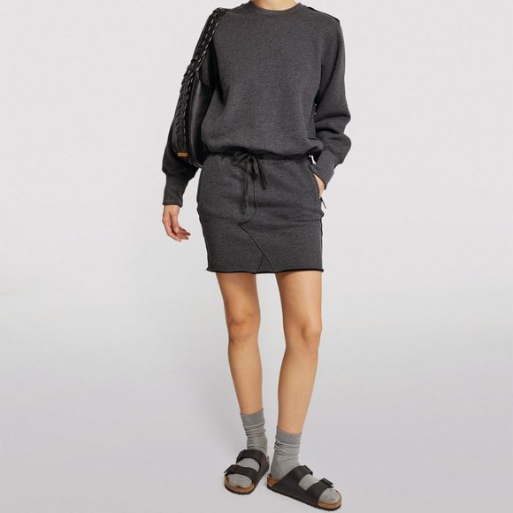 NWT ATM Drawstring French Terry Skirt - Picture 1 of 6